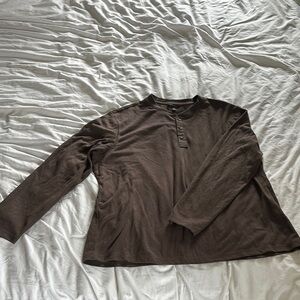Banana Republic Brown Long Sleeve Henley